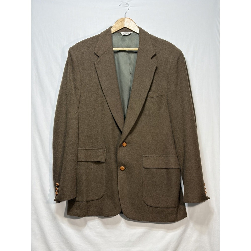 Vintage Hunt Valley 100% Camel Hair Blazer USA Made Men’s 44L Brown Sport Coat